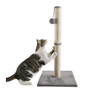 Cat Scratch Post Light Grey | Beige 80x40cm