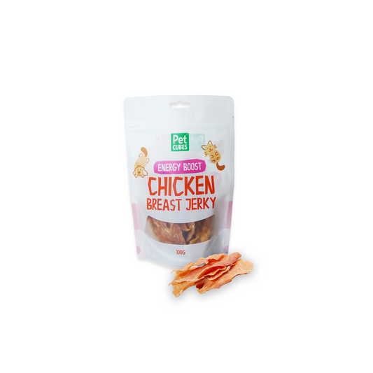 Petcubes Natural Dry Treats - Chicken Breast 100g