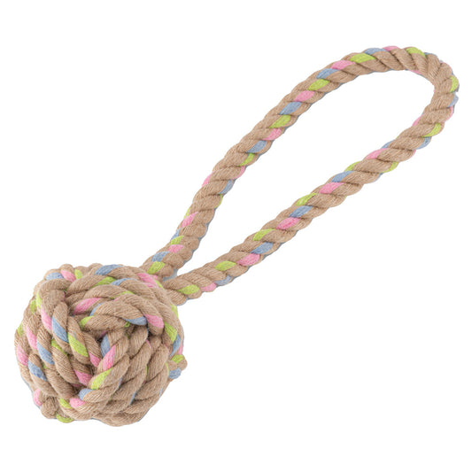 Beco Hemp Rope Ball on Loop Dog Toy