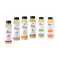 Six bottles of PetCubes Bone Broth Dr frozen bone broth for dogs and cats — Chicken, Beef, King Salmon, Duck, Lamb, and Kangaroo flavours, 300ml each