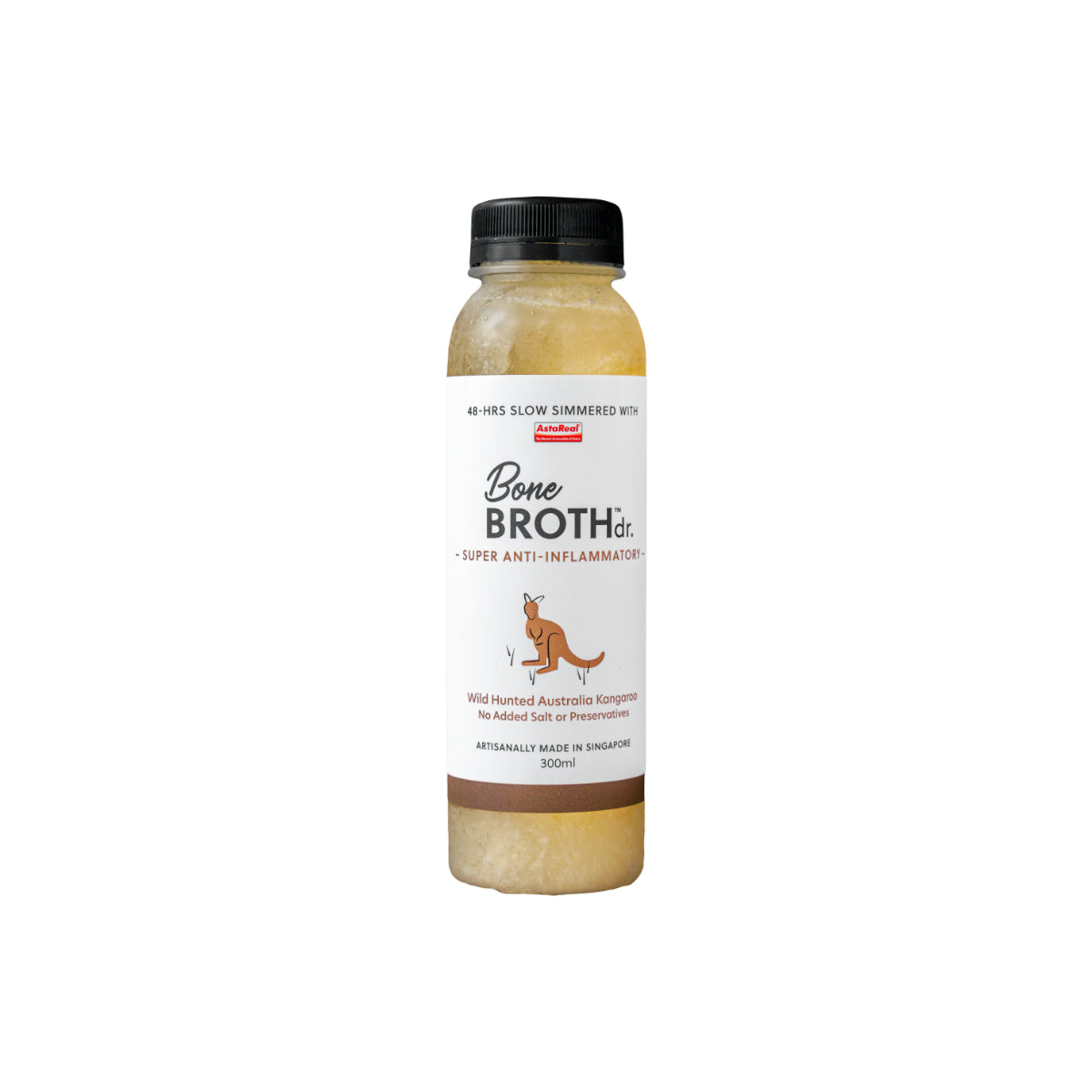 PetCubes Bone Broth Dr Kangaroo frozen bone broth for dogs and cats, 300ml — made with wild-hunted kangaroo bones and apple cider vinegar