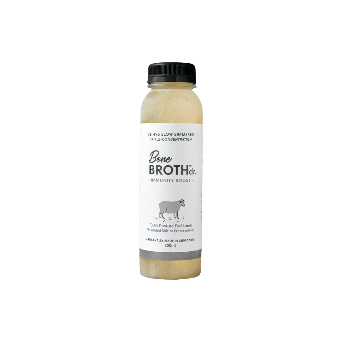 PetCubes Bone Broth Dr Lamb frozen bone broth for dogs and cats, 300ml — made with lamb bones and apple cider vinegar