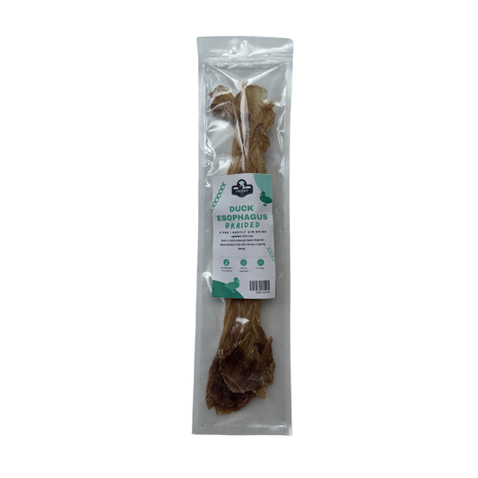 Friday Chews Dehydrated Duck Esophagus Braided 2pc