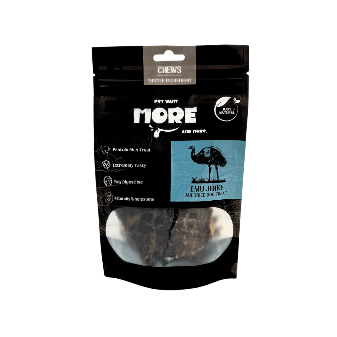 MORE Chews Emu Jerky 80g