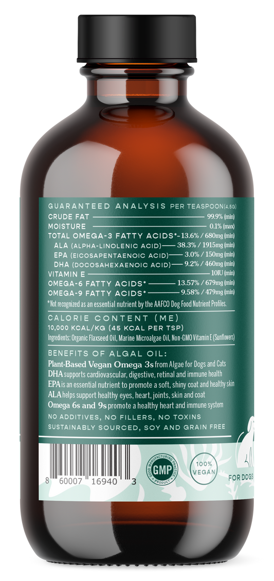 Fera Pets Vegan Omega-3s Algae Oil 8oz