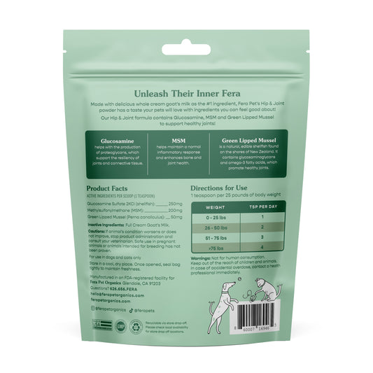 Fera Pets Goat Milk Topper - Hip + Joint 180g