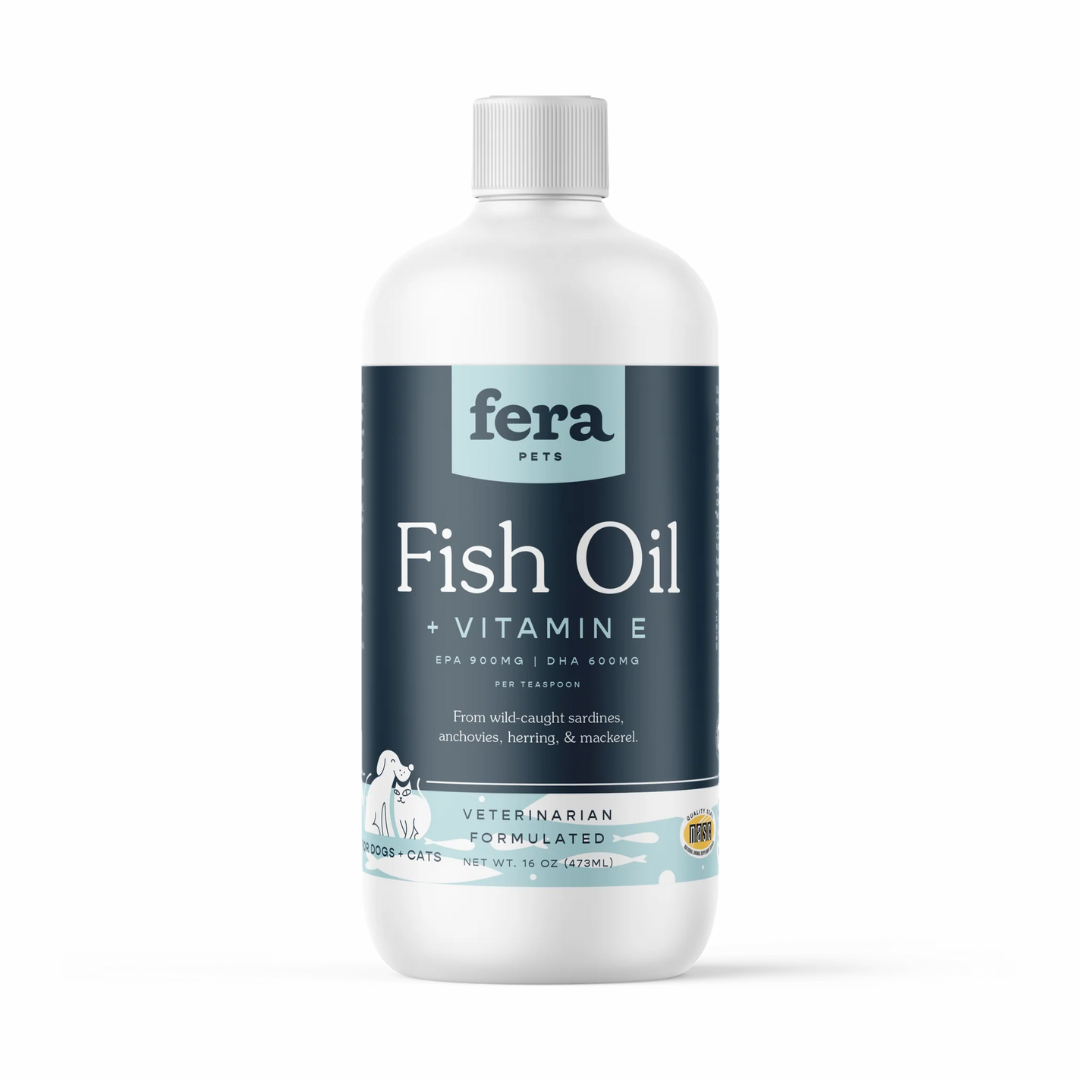 Fera Pets Fish Oil + Vitamin E Supplement For Cats & Dogs 8oz | 16oz