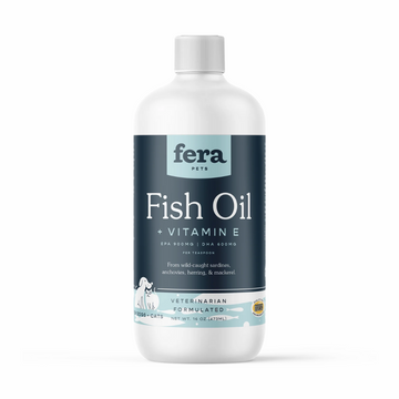 Fera Pets Fish Oil + Vitamin E Supplement For Cats & Dogs 8oz | 16oz