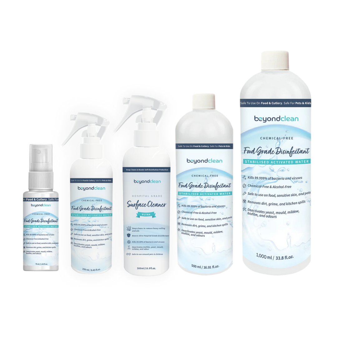 Beyond Clean Chemical-Free Food Grade Disinfectant (Stabilised Activated Water)
