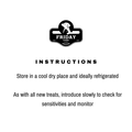 Friday Chews Dehydrated Frog Legs 2 sets/ 4 legs instructions