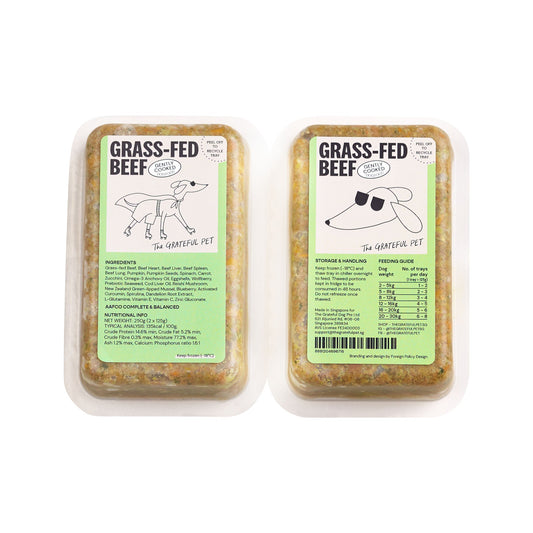 The Grateful Pet Beef: Gently Cooked Dog Food (16 x 125g)