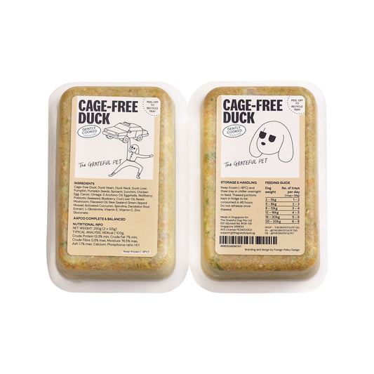 The Grateful Pet Duck: Gently Cooked Dog Food (16 x 125g)