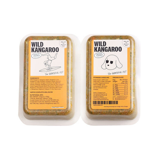 The Grateful Pet Kangaroo: Gently Cooked Dog Food (16 x 125g)