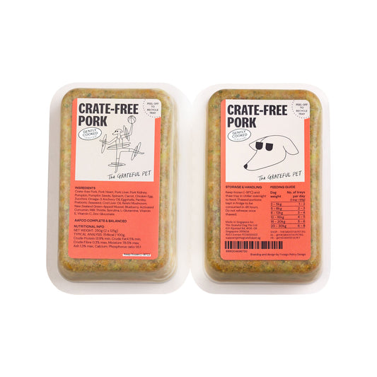 The Grateful Pet Pork: Gently Cooked Dog Food (16 x 125g)