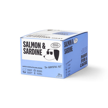 The Grateful Pet Sardine & Salmon: Gently Cooked Dog Food (16 x 125g)