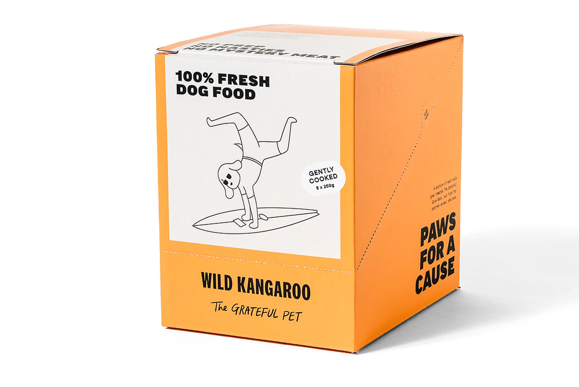 The Grateful Pet Frozen Kangaroo: Gently Cooked Dog Food (8 x 250g)