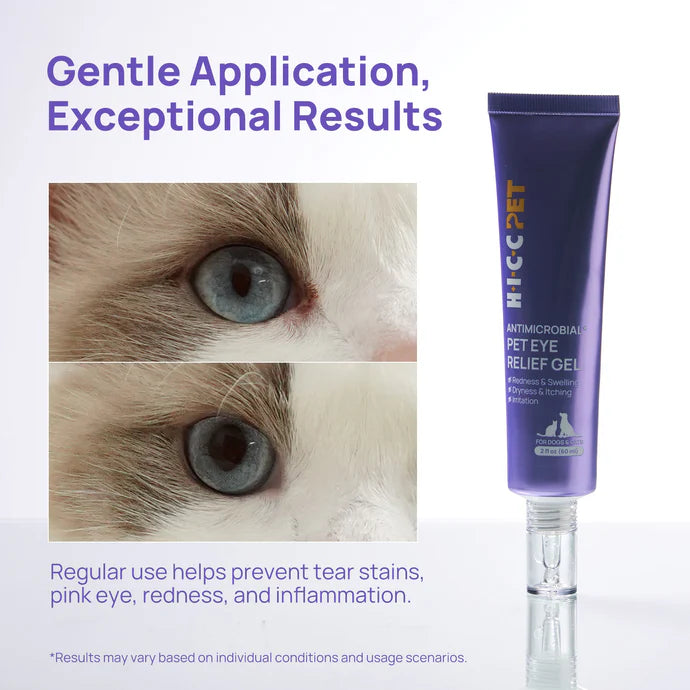 HICC Pet® Antimicrobial Eye Relief Gel for Dogs & Cats