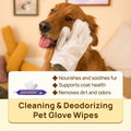 HICC Pet® Portable Deodorizing Glove Wipes — Rose Scent (3-Pack)