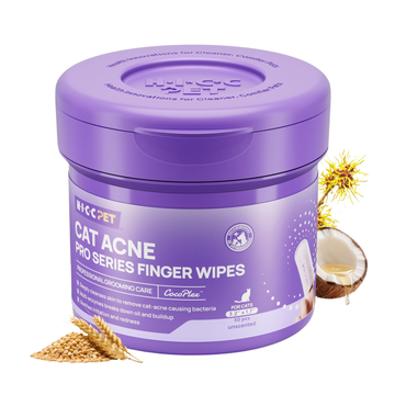 HICC Pet® Cat Acne PRO Series Finger Wipes for Cats & Dogs
