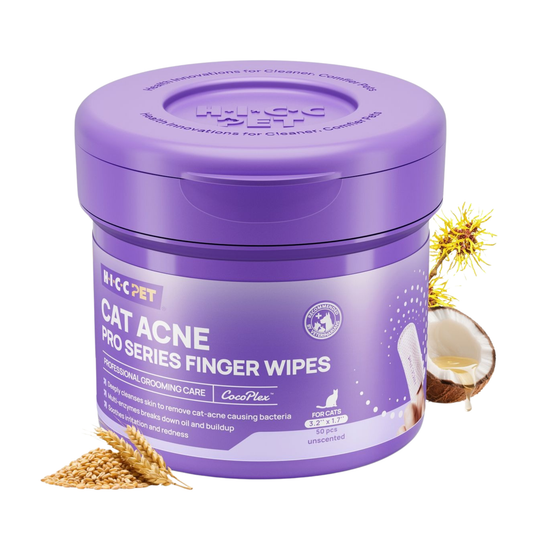 HICC Pet® Cat Acne PRO Series Finger Wipes for Cats & Dogs