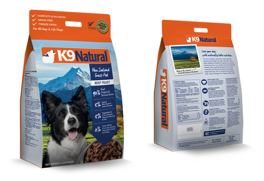 K9 Natural Dog Freeze-Dried Beef 500g | 1.8kg | 3.6kg