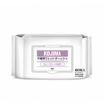 Kojima Pet Wet Wipes Fruity (80 sheets)