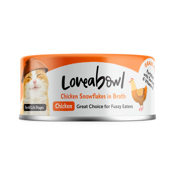 Loveabowl Cat Chicken Snowflakes in Broth