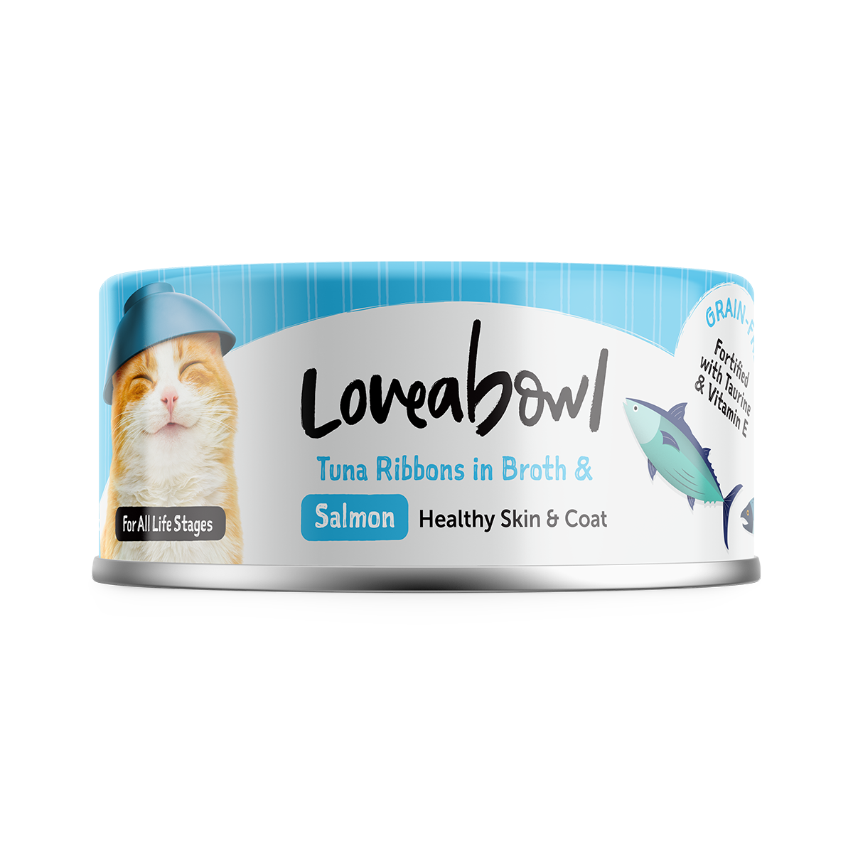 Loveabowl Cat Tuna Ribbons & Salmon in Broth