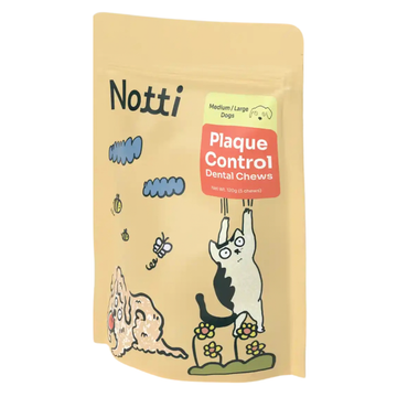 Notti Plaque Control Dental Chews for medium to large dogs front