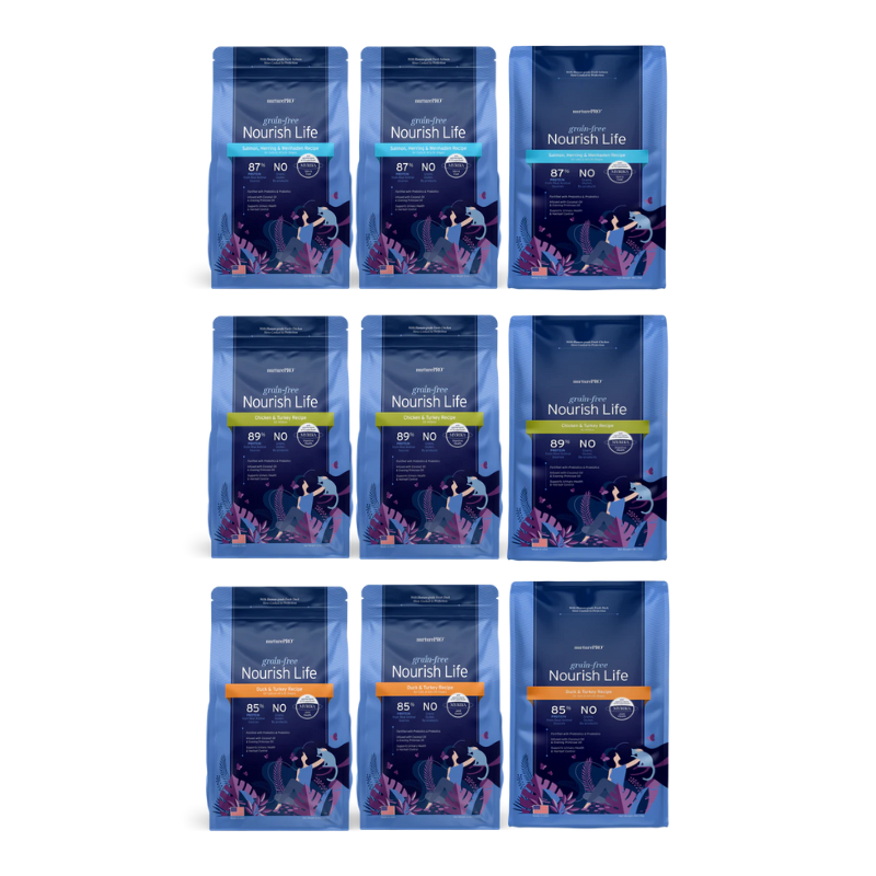 Nurture Pro Nourish Life Slow-cooked Grain-free Dry Cat Food 227g | 1.11kg |4.99kg - 3 Flavors