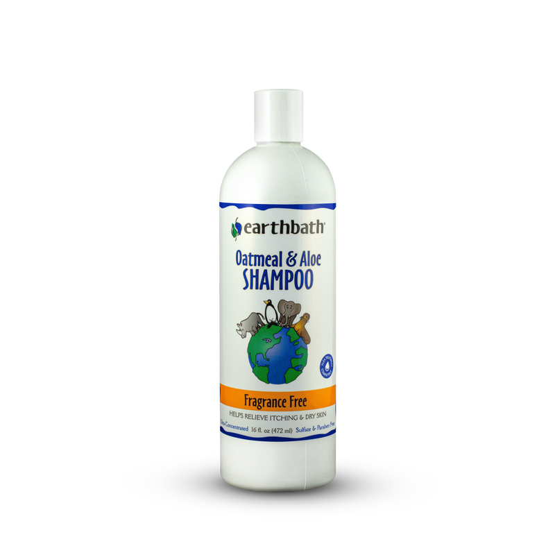 Earthbath Oatmeal & Aloe Shampoo - Fragrance-Free 16oz (472ml)