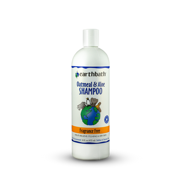 Earthbath Oatmeal & Aloe Shampoo - Fragrance-Free 16oz (472ml)