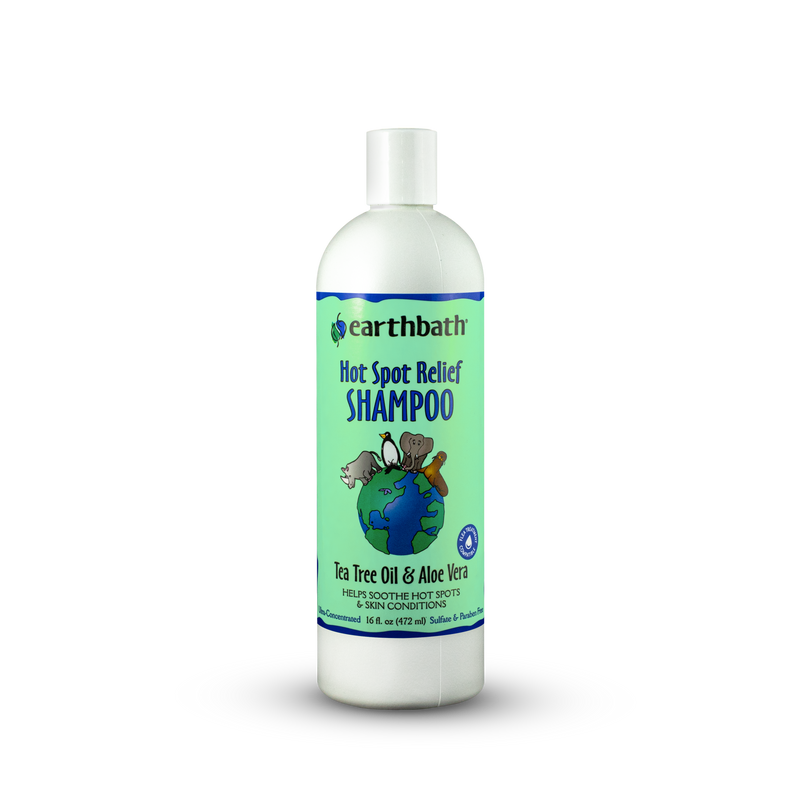 Earthbath Hot Spot Relief - Tea Tree Oil & Aloe Vera Shampoo 16oz (472ml)