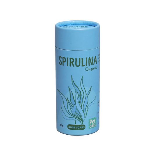 PetCubes Spirulina Supplement for Dogs and Cats, 50g bottle