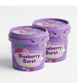 PetCubes Blueberry Burst ice cream for dogs and cats, 3.5oz tub — made with kefir, blueberries, and slippery elm