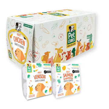 PetCubes Gently Cooked Frozen Dog Food (2.24kg) | 9 Single-Protein Recipes