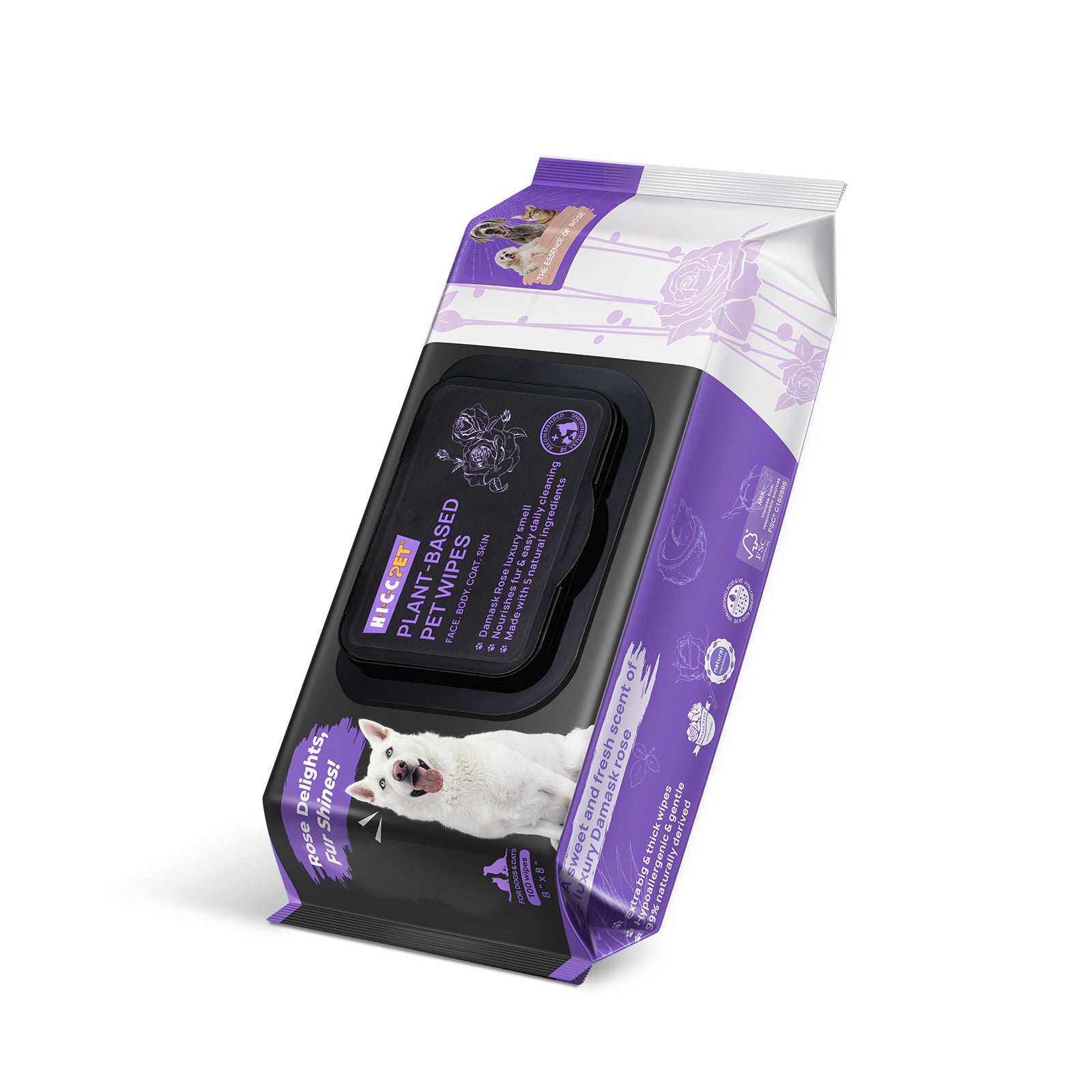 HICC Pet® Plant-Based Full Body Wipes for Dogs & Cats