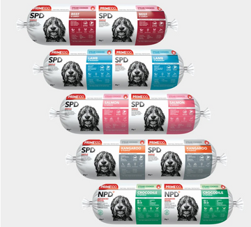 Prime100 Grain Free Cooked Chilled Rolls for Dogs 2kg - Chicken, Kangaroo, Turkey, Duck, Salmon, Wild Boar, Beef, Lamb, Crocodile