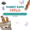 Friday Chews Dehydrated single-ingredient Rabbit Ear 4pcs in packaging