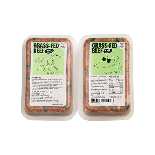 The Grateful Pet Beef: Raw Dog Food (16 x 125g)
