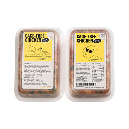 The Grateful Pet Chicken: Raw Dog Food (16 x 125g)