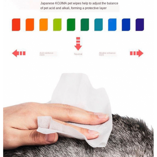 Kojima Pet Wet Wipes Green Tea (80 sheets)