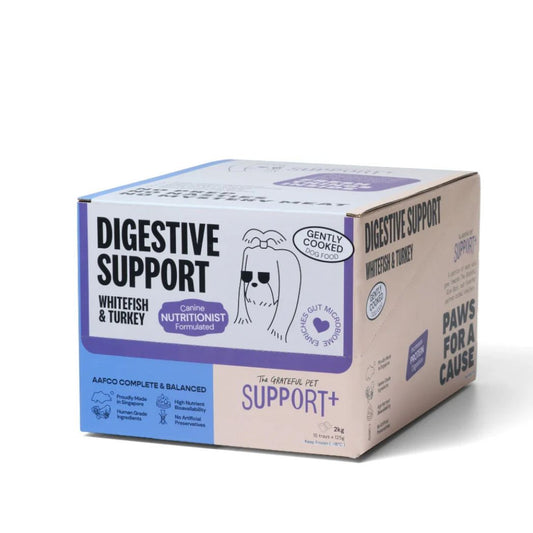 The Grateful Pet Digestive Support Gently Cooked Dog Food box 16 x 125g