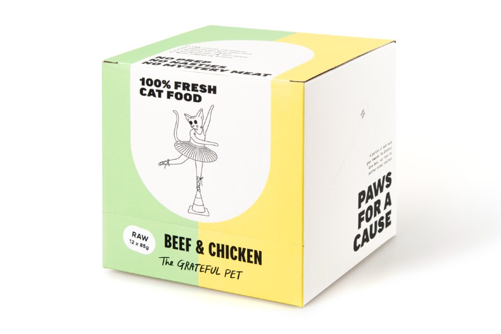 The Grateful Pet Frozen Beef & Chicken: Raw Cat Food (12 x 85g)
