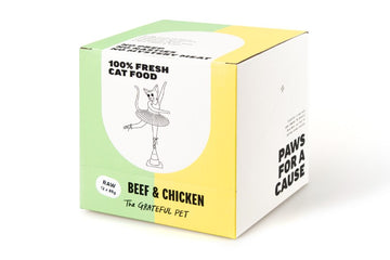 The Grateful Pet Frozen Beef & Chicken: Raw Cat Food (12 x 85g)
