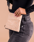 Paikka treat pouch 2.0 in peach colour with magnetic treat access and reflective visibility