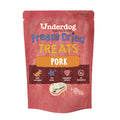 Underdog Freeze Dried Pork Dog Treats 60g - Single Ingredient Grain Free Made in Singapore
