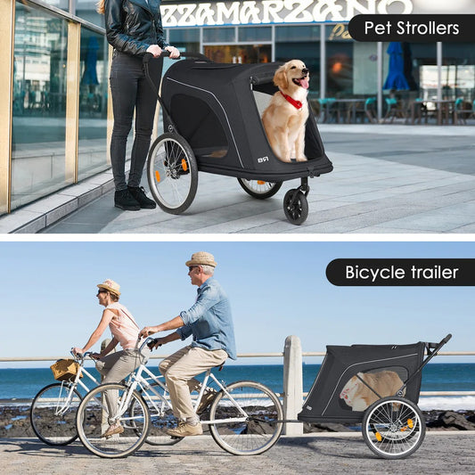 Beberoad Pet Stroller / Bike Trailer - R8 (Up to 45kg)