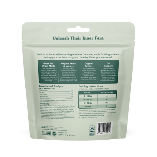 Fera Pets Whole Food Multivitamin Powder 60 servings