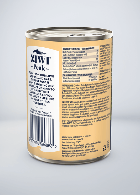 Ziwi Peak Dog Canned Chicken 390g